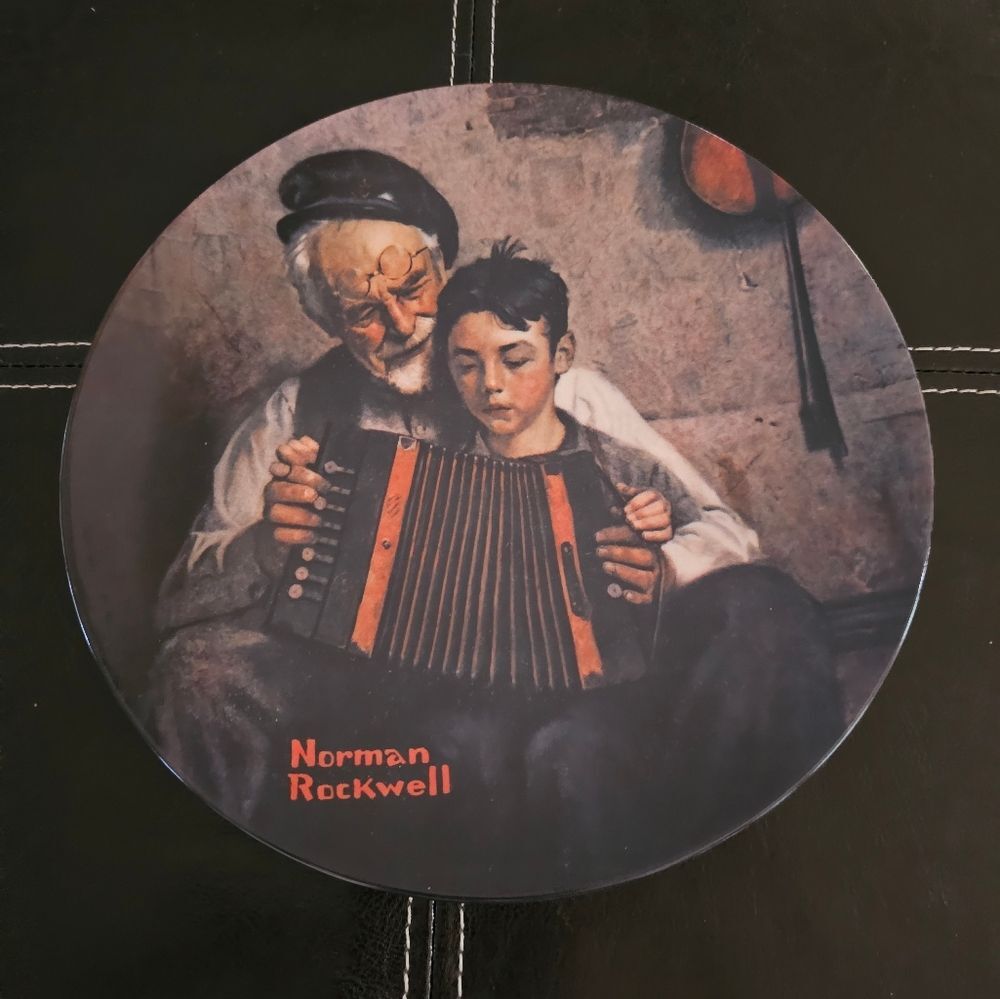 Knowles Collector Plate Norman Rockwell The Music Maker